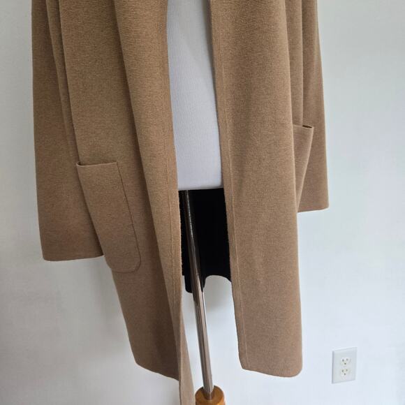 J. Crew Collarless Sweater Blazer Longline Merino Colorblock Women Small - Picture 6 of 11